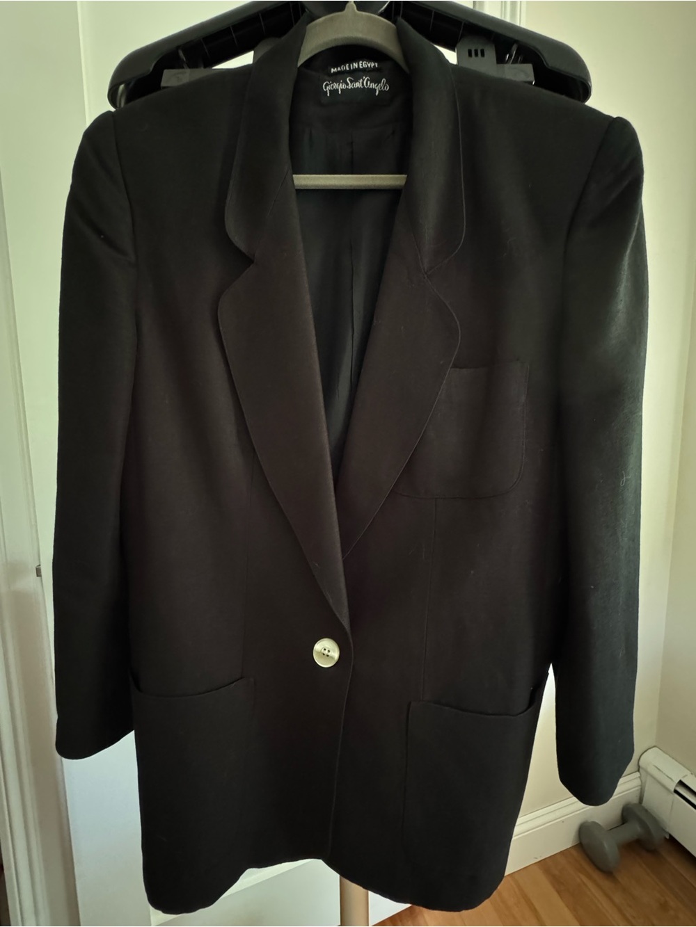 Giorgio Sant'Angelo Women's Black Single-Button Blazer. Pristine condition.